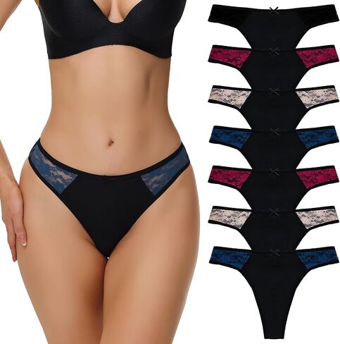 LYYTHAVON Women's Underwear Thongs, Nylon Comfortable Panties Undies for Women in Kuwait