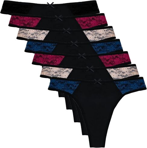 LYYTHAVON Women's Underwear Thongs, Nylon Comfortable Panties Undies for Women in Kuwait