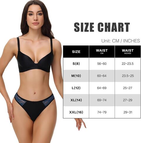 LYYTHAVON Women's Underwear Thongs, Nylon Comfortable Panties Undies for Women in Kuwait