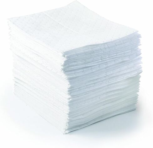 Brady SPC BPO500 15" x 17" Light Weight Economical Oil Only Absorbent Pads - 100 ct in Saudi Arabia