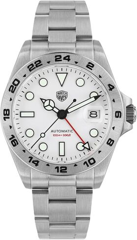 watchdives GMT Watches for Men, WD16570 Dual Time Zone Dive Watch NH34 Automatic Wristwatch 39mm Sapphire Crystal 100m Waterproof in Saudi Arabia