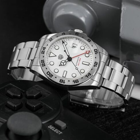 watchdives GMT Watches for Men, WD16570 Dual Time Zone Dive Watch NH34 Automatic Wristwatch 39mm Sapphire Crystal 100m Waterproof in Saudi Arabia