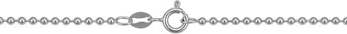 Kooljewelry Sterling Silver 1.8 mm Bead Ball Chain Necklace (16, 18, 20, 22, 24 or 30 inch) in Kuwait