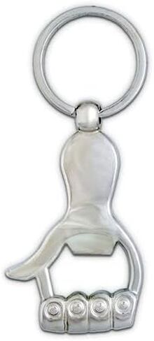 AUGEN Stainless Steel Metal Keychain For Men And Women, Key Holder With Metal Keyring For Gift (Pack of 1) in Saudi Arabia