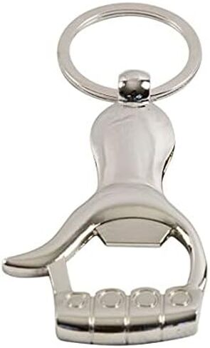 AUGEN Stainless Steel Metal Keychain For Men And Women, Key Holder With Metal Keyring For Gift (Pack of 1) in Saudi Arabia