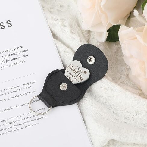 2 Pack Pocket Hug Token Long Distance Relationship Gifts PU Leather Pocket Hug Keychain Inspirational Reminder Gifts Double Sided Relationship Keepsake Gift Thinking of You Gift in Saudi Arabia