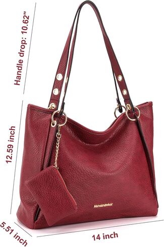 Montana West Tote Bag for Women Purses and Handbags Shoulder Bag with Removable Coin Pouch in Saudi Arabia