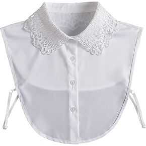 Fake Collar Detachable Dickey Collar Half Shirts Lady Girls Formal Dickey Half Blouse