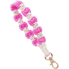 Macrame Keychain Handmade Wristlet Keychain for Women Cute keychain for Girls Wrist Lanyard for Keys