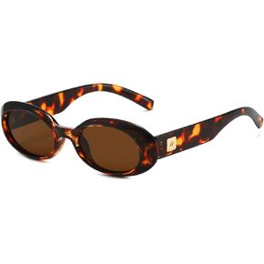 Retro Oval Sunglasses for Women 90s Classic Shades Vintage Fashion Womens Sun Glasses in Saudi Arabia