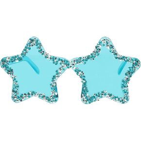 Holibanna Rhinestone Star Sunglasses Rimless Sunglasses Trendy Transparent Star Glasses for Women Unisex Candy Bachelorette