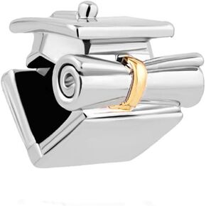 Graduation Cap Charm fits Pandora Charms Bracelets Students Scroll Diploma Granddaughter Daughter Celebration Anniversary