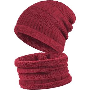 Wine Beanie Hats for Men Women Neck Warmer Cold Weather Gear Men Gift Set for Winter Hat Neck Gaiters Scarf Guys Heated Snow Suits Clothing Jackets Coat Skull Caps Face Mask Fleece Slouchy