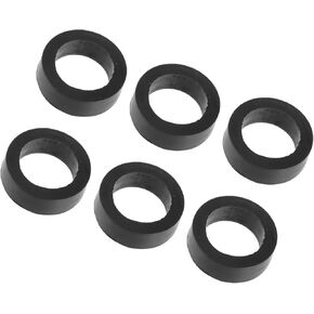 Motoforti Fuel Injector Seal O-Ring, Injector Lower Insulator,for Nissan Frontier 1999-2004,Rubber,Black,6 Pcs