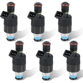Fuel Injector Set of 6 Compatible for Buick Chevy Pontiac Oldsmobile 2.8L 3.1L 3.3L EV1 Replaces 17089569
