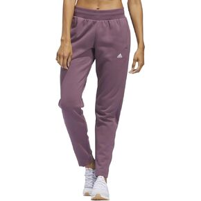adidas Women’s Relaxed Fit Tapered Legs Fleece Pant - Purple (Shadow Fig), Medium