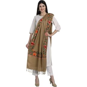 زمور كشميري مطرز شال هندي سرق وشاح لف لحفلات الزفاف وصيفة العروس بالحجم الكامل in Kuwait