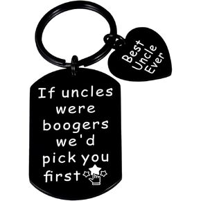 XPENMULBOJA Uncle Gifts from Nephew Niece Funny Uncle Keychain for Birthday Valentine Fathers Day New Year Thanksgiving Funny Gag Gifts for Uncle Christmas for Best Uncle Ever Gifts