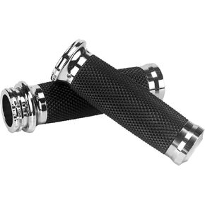 1" Chrome Motorcycle Hand Grip Handlebar Grips Compatible with Harley Davidson Sportster Honda Yamaha Suzuki Touring Dyna Softail Street Glide 883 1200 in Kuwait
