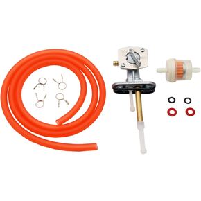 Inline Vacuum Valve Fuel Pump Petcock Switch for GY6 50cc 125cc 150cc 250cc ATV Scooter Moped 4 Port