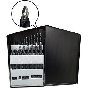 Astro Tools TS29 ONYX 29pc TurboStep HSS Reduced Shank Mechanics Length 1/16" - 1/2" Drill Bit Set