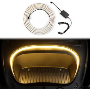 for Tesla Model 3 2024 Frunk LED Light Strip Front Trunk Light Bar Decoration Lights Accessories Waterproof DC 15V (White)