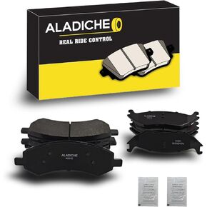 8Pcs Front Rear Ceramic Disc Brake Pads Set Compatible with 2007-2009 for Chrysler Aspen,2007-2009 for Dodge Durango,2006-2010 for Dodge Ram 1500,2011-2018 for Ram 1500