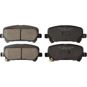 KFE KFE1806-104 Ultra Quiet Advanced Premium Ceramic Brake Pad REAR Set Compatible With: 2015-2018 Chevrolet Colorado; 2015-2020 GMC Canyon