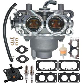 15004-1011 Carburetor Fits for Kawasaki 15004-0930 15004-1025 Compatible with FX730V 4 Stroke Engine with Fuel Pump 15004-7082 15004-7051