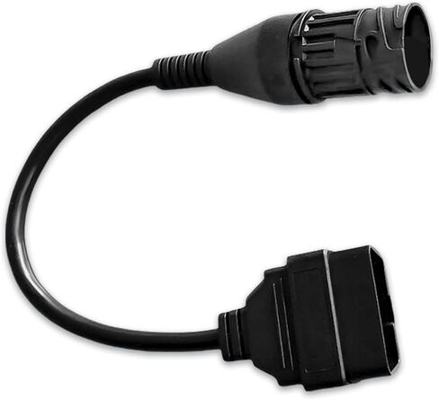 OBD2 Adapter Cable for BMW Motorcycle 10Pin GS-911 Male to 16Pin Male OBDii Diagnostic Connector, Compatible with GS-911 WiFi Scanner Tool for Euro 4 Motorbike of 2017 Model Year and Above in Saudi Arabia
