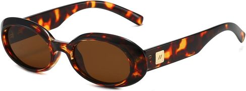 Retro Oval Sunglasses for Women 90s Classic Shades Vintage Fashion Womens Sun Glasses in Kuwait