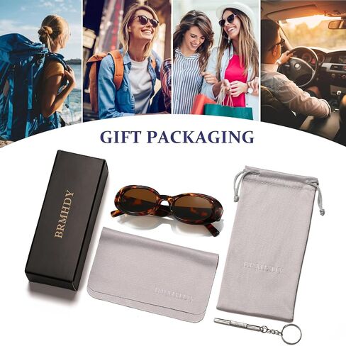 Retro Oval Sunglasses for Women 90s Classic Shades Vintage Fashion Womens Sun Glasses in Kuwait