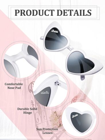 نظارات شمسية من فلوتيسان 12 زوجًا لحفلات العزوبية ونظارات شمسية لوصيفات العروس وقلب الزفاف لحفلات الزفاف in Kuwait