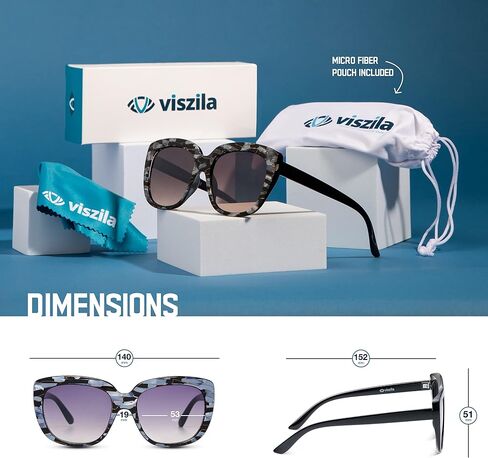 Retro Vintage Cat Eye Sunglasses For Women - Butterfly Shades With Thick Fashion Frame, Great For Driving & Hiking. in Saudi Arabia