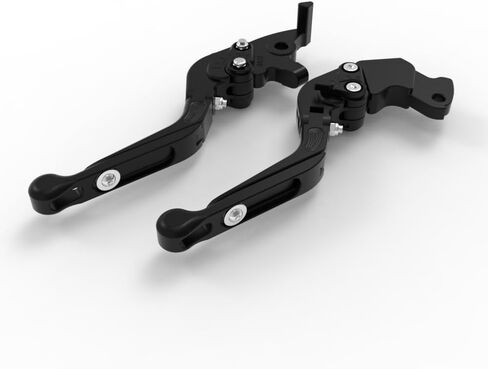 Motorcycle Clutch Brake Handle Levers, Adjustable Left Right Handle Levers Compatible with Husqvarna Nuda 900 2012-2015 Accessories (Black) in Saudi Arabia