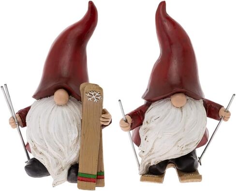 Boston International Christmas Winter Holiday Tabletop Figurine Decoration, 13-Inches, Green Plaid Hat Snowman in Kuwait