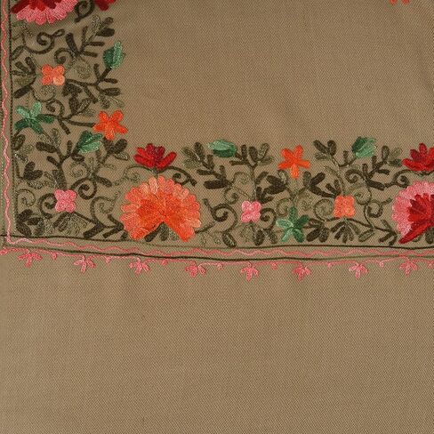 Zamour Kashmiri Embroidery Indian Shawl Stole Scarf Wrap for Wedding Parties Bridesmaid Full Size Stole in Kuwait