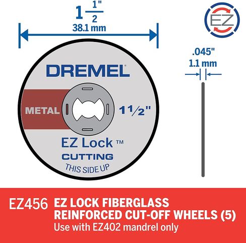 Dremel EZ409 1-1/2-Inch EZ Lock Thin Cut, Silver in Saudi Arabia
