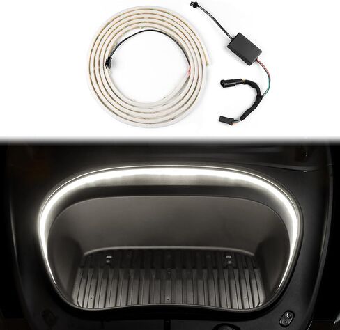 لطراز تسلا 3 2024 Frunk LED شريط إضاءة أمامي مصباح إضاءة صندوق الأمتعة بالسيارة أضواء الديكور الملحقات مقاوم للماء تيار مستمر 15 فولت (أبيض) in Saudi Arabia