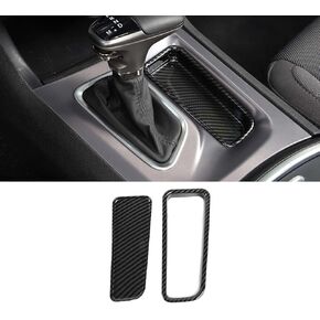 Voodonala Carbon Fiber Center Console Gear Shift Storage Box Trim Compatible with Dodge Charger 2015-2021