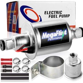 12V Upgrate Universal Electric Fuel Pump Metal Solid (2.5-4 PSI) Low Pressure for Petrol & Diesel EP12S HEP-02A