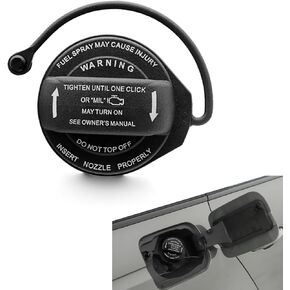 1 PC Car Fuel Tank Cap, Fuel Filler Cap Replacement Parts 5C0201550T 5Q0201550L, Gas Cap with Retaining Strap Compatible with A4 A5 A8 S4 S5 S8 Q5 RS5 SQ5 allroad