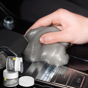 CLICK CLEAN 2Pcs Cleaning Gel for Car, 7oz Car Detailing Tools, Car Cleaning Putty Gel, Car Interior Cleaner Universal Dust Cleaner for Keyboard, Laptop, Car Air Vents (Coconut)