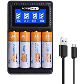 شاحن بطارية AA AAA مع كابل USB لبطاريات Ni-MH AA AAA القابلة لإعادة الشحن in Kuwait