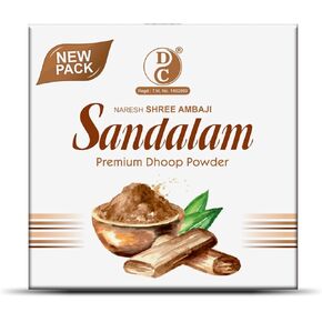 Sandalam Dhoop Powder | 100 GMS Pack | Pack of 3 | Nature Fragrance, Long Lasting Fragrance for Calming & Relaxation | Dhoop Chaon & Co.