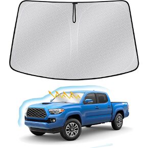 Windshield Sun Shade for Toyota Tacoma 2016-2023 2024 2025, Sunshade Window Cover for Tacoma 2024