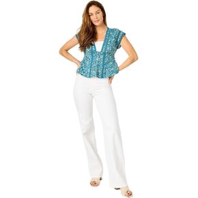 Judy Blue High-Waist Braided Waistband Wide-Leg Jeans - Comfort Stretch Cotton Blend 88781- in Kuwait