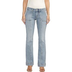 Silver Jeans Co. Women's Britt Low Rise Curvy Fit Bootcut Jeans