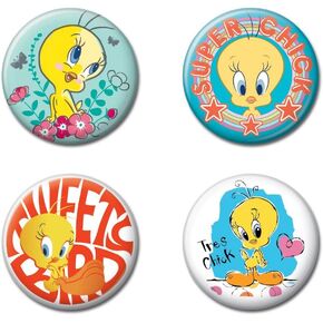 Ata-Boy Looney Tunes Button Set - Tweety Button Set, Officially Licensed Collectible Buttons…