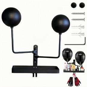 Fangool Helmet Holder Wall Mount, Motorcycle Gear Rack with 2 Key Hooks, Motorcycle Helmet Holder Wall Mount, Helmet Stand with Clips, Helmet Rack for Display Wall Mount, Motorcycle Gear Storage Rack